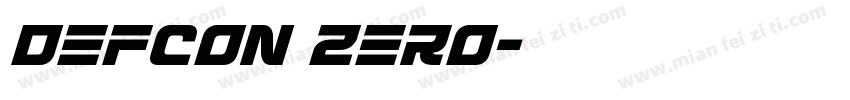Defcon Zero字体转换